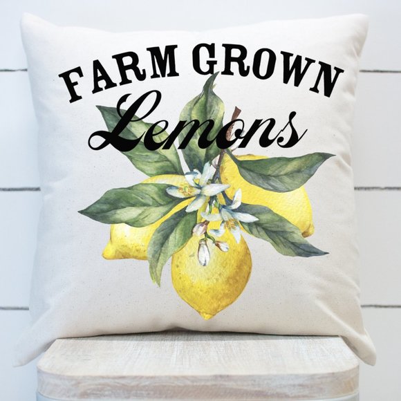 Lemons Pillow Covers, Set of 4, Indoor/Outdoor - Picture 2 of 6